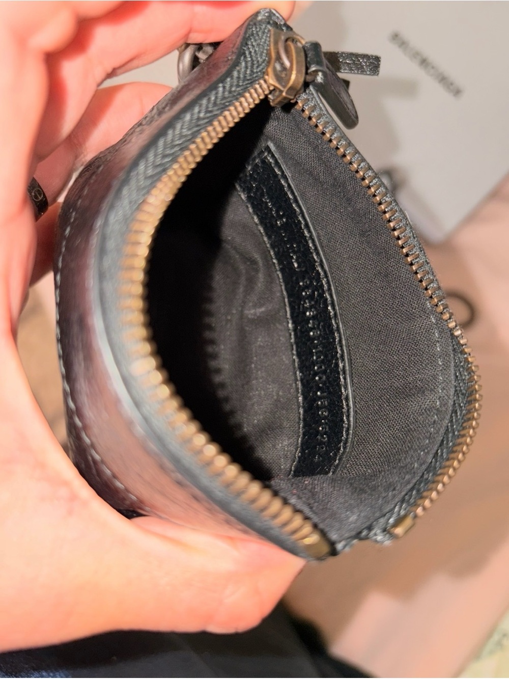 Balenciaga Le City Zipped Pouch Charm - Picture 3 of 5